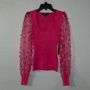 Women’s Hot Pink Butterfly Shirt 🩷